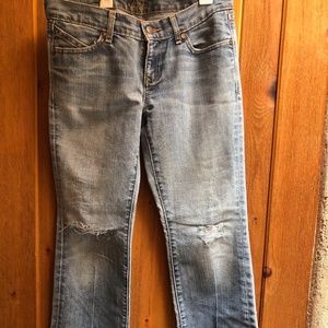 Vintage low rise y2k ripped Women's jeans